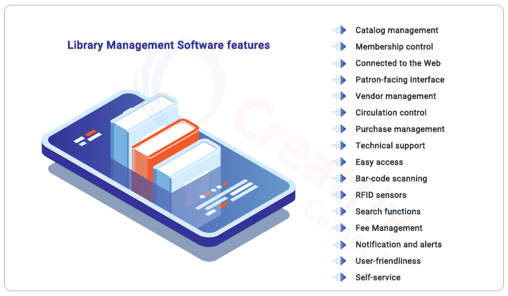 features of library management software